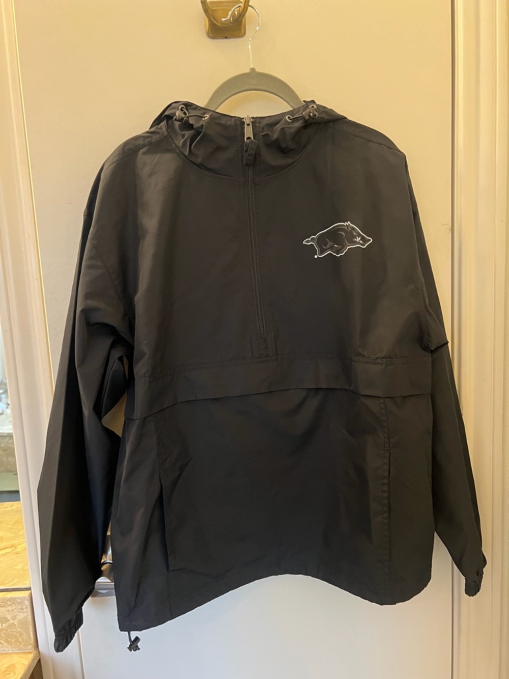 Champion Kids Black Hooded Rain Pullover